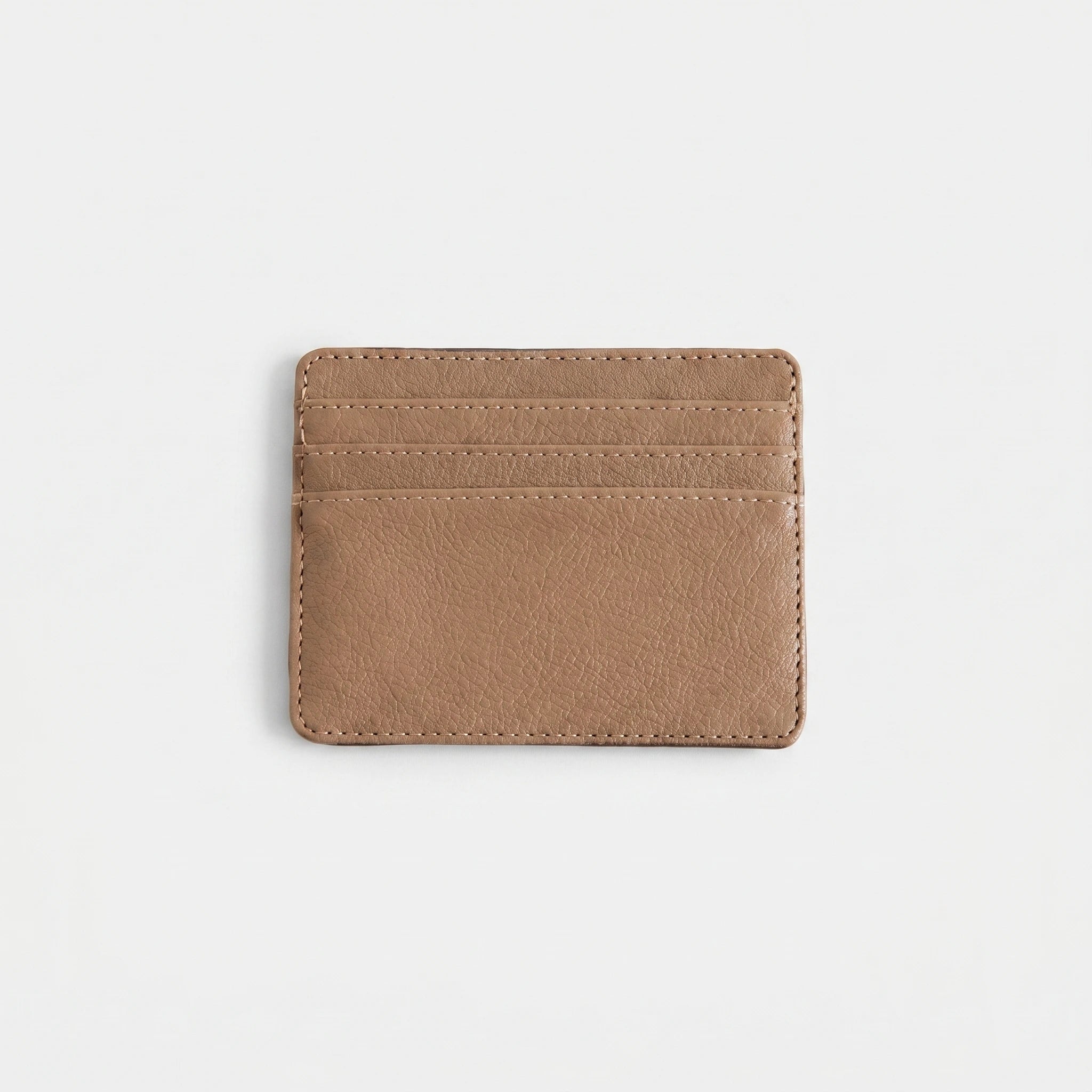 Slim Leather Cardholder - Tan