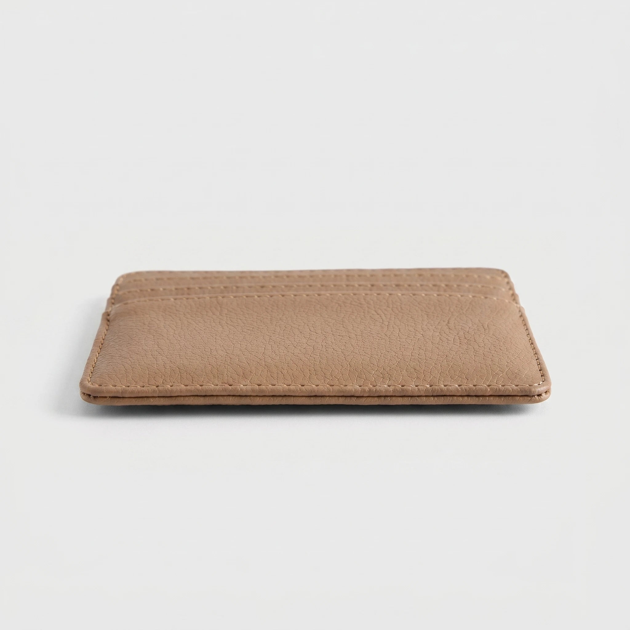 Slim Leather Cardholder - Tan
