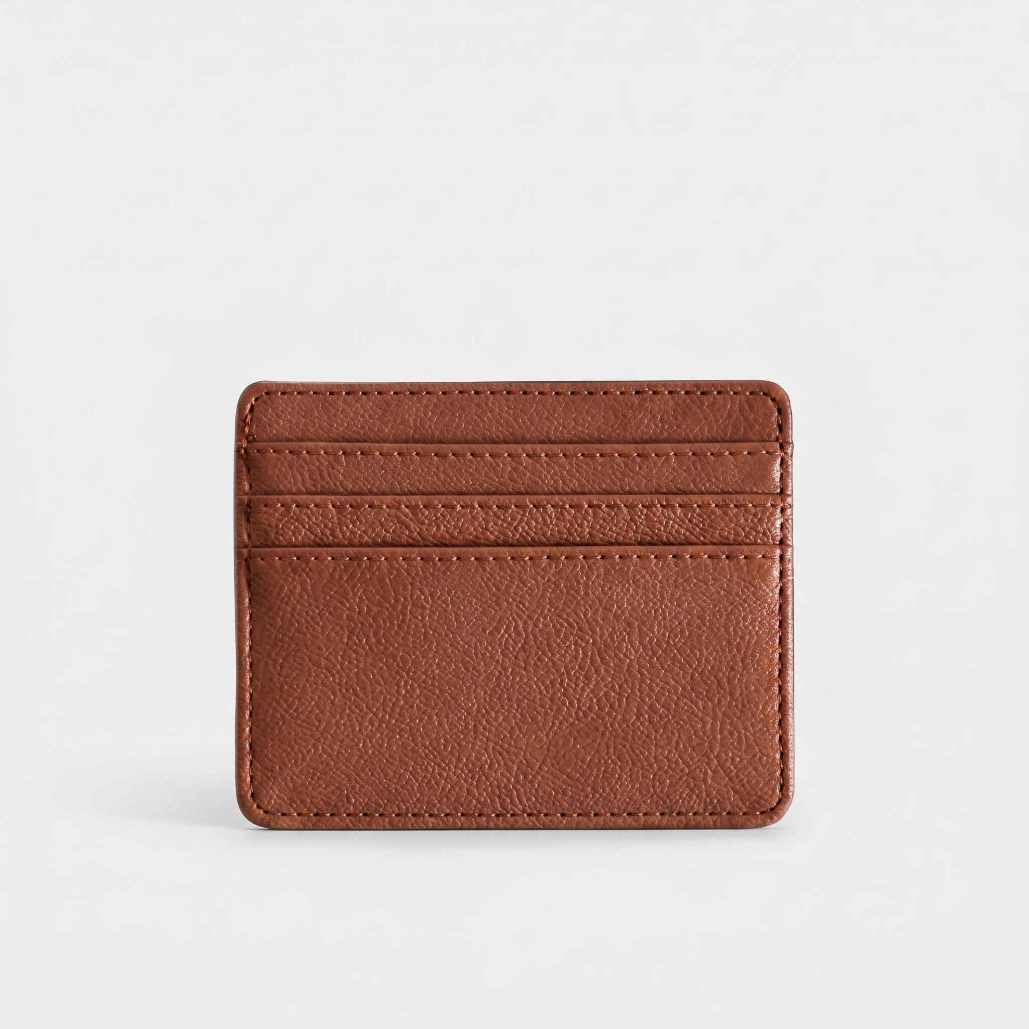Slim Leather Cardholder - Brown