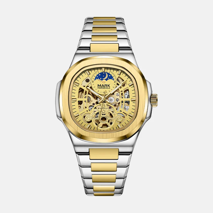 Kron Ealing automatic watch gold dial