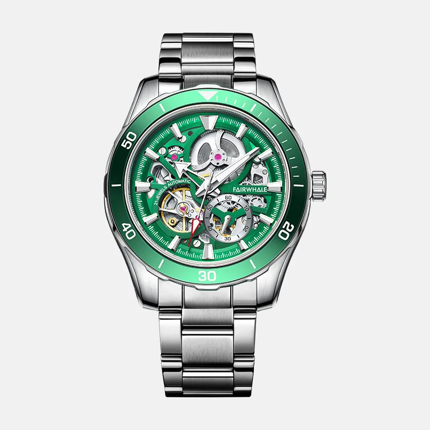 Kron Geraint automatic watch green dial