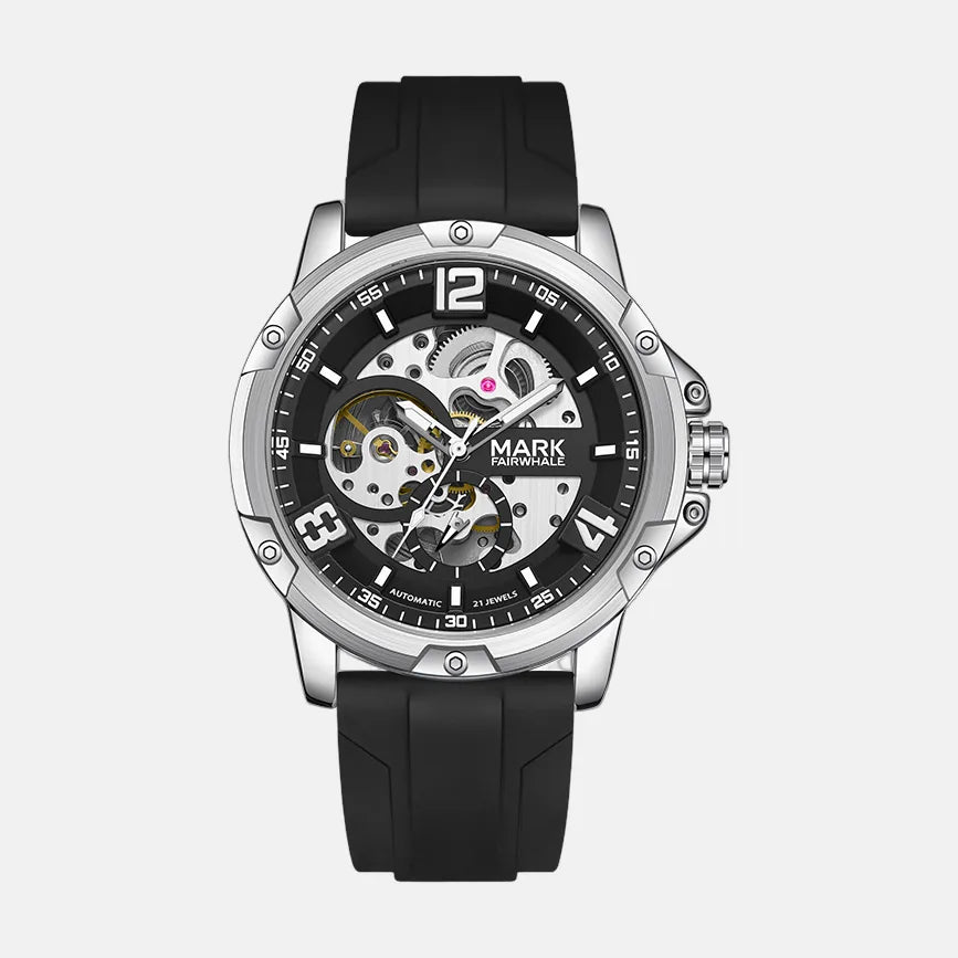 Kron Harrow automatic watch black dial