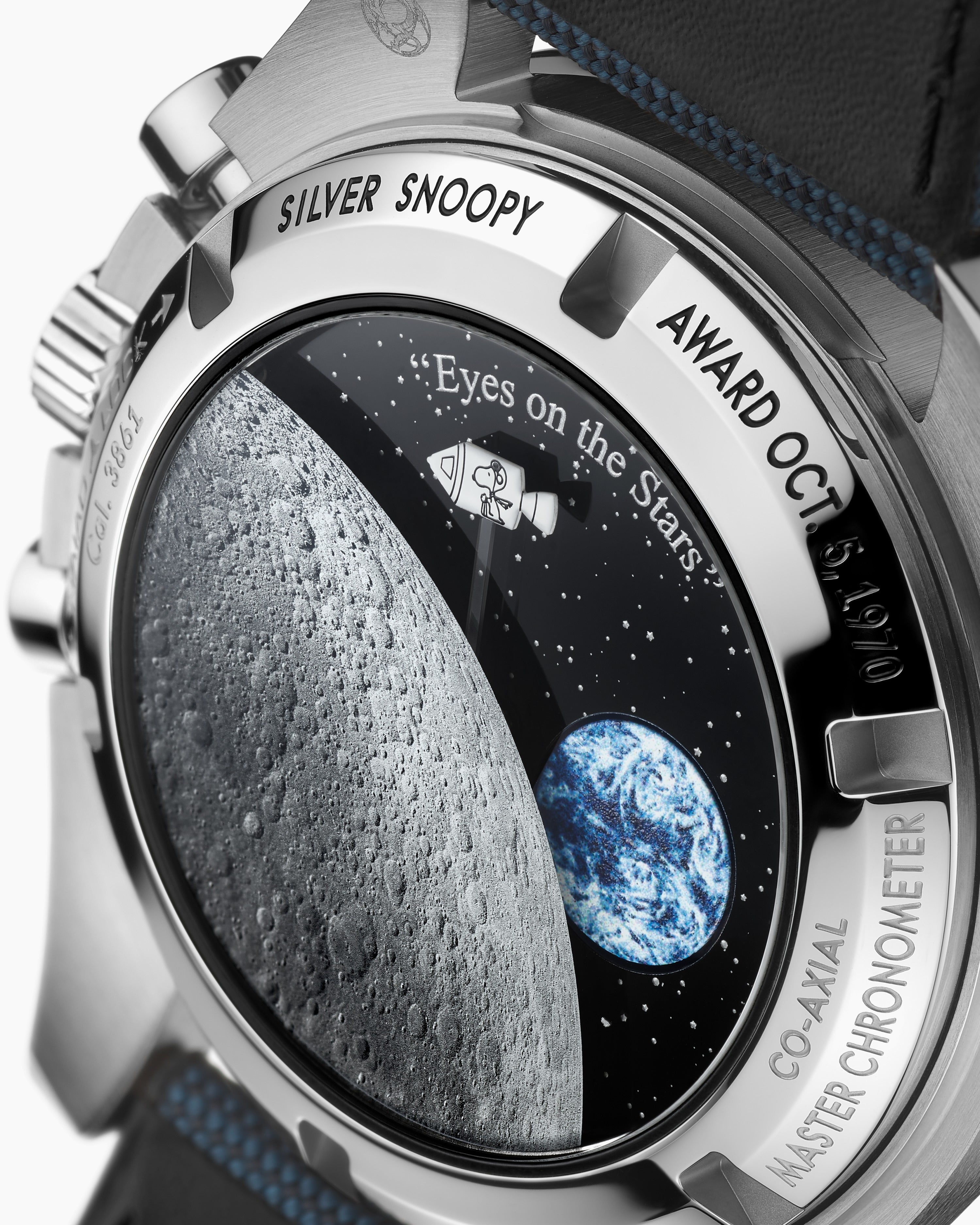 OMEGA Speedmaster Silver Snoopy Award caseback