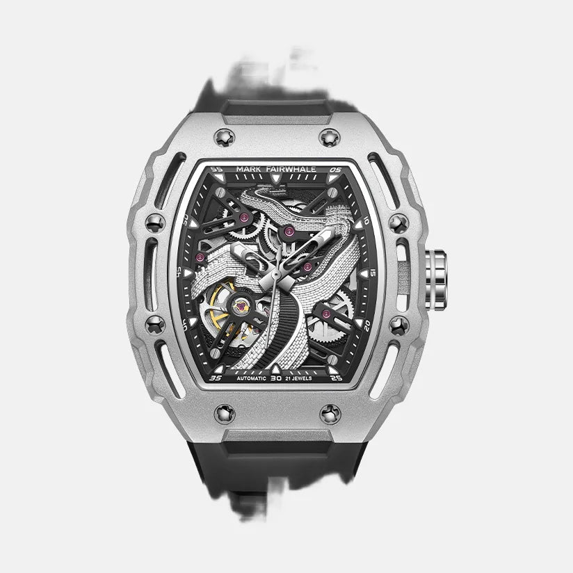 Kron Owain automatic watch black dial
