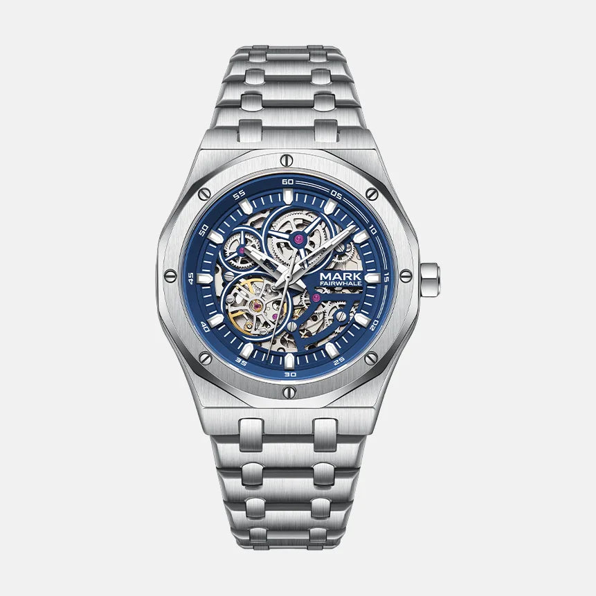 Kron Putney automatic watch blue dial