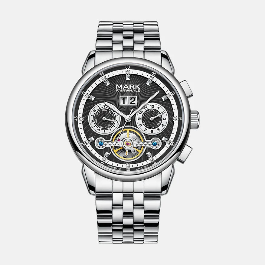 Kron Soho automatic watch black dial