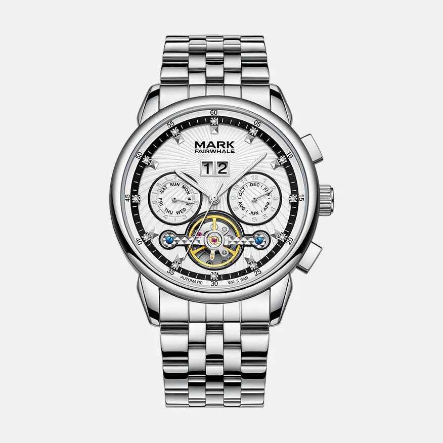 Kron Soho automatic watch white dial