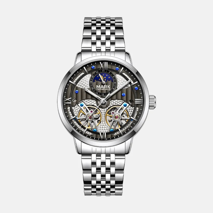 Kron Yvain automatic watch black dial